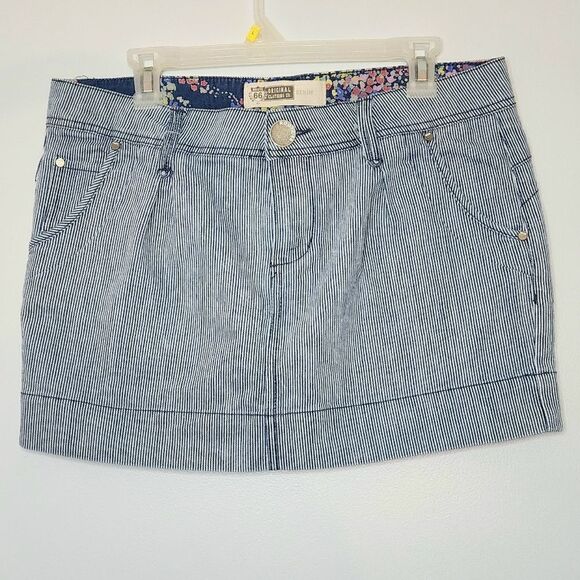 Route 66 striped mini skirt women's size 12 - Picture 1 of 5